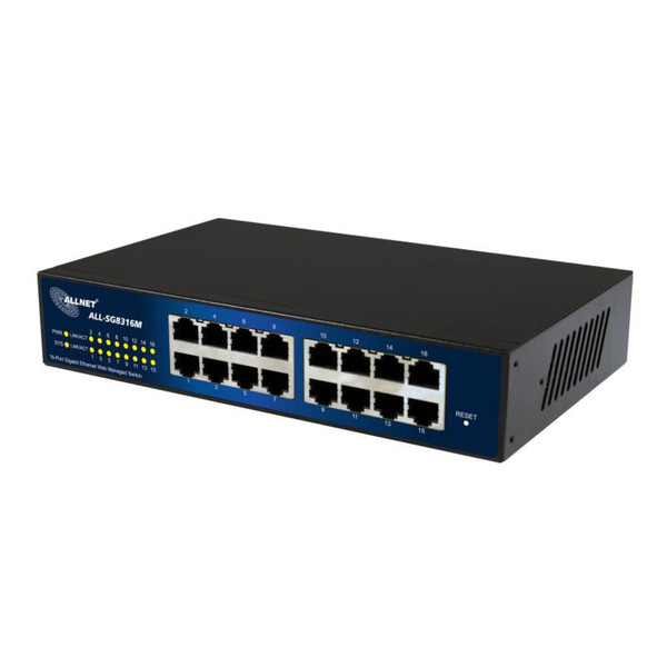 ALLNET ALL-SG8316 Управляемый L2 Gigabit Ethernet (10/100/1000) сетевой коммутатор