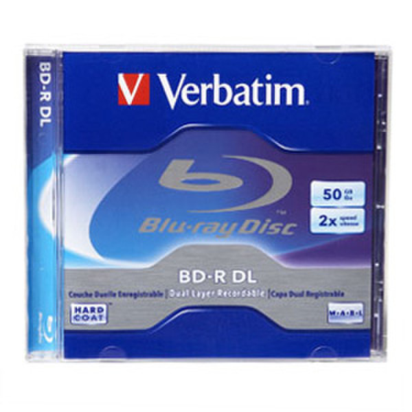 Verbatim BD-R DL 50GB 2X Branded 1pk Jewel Case 50ГБ