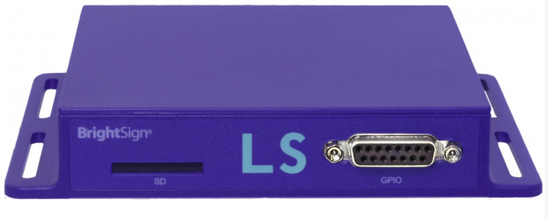 BrightSign LS322 Подключение Ethernet Фиолетовый цифровой аудиостриммер