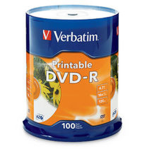 Verbatim DVD-R InkJet 4.7GB DVD-R 100pc(s)