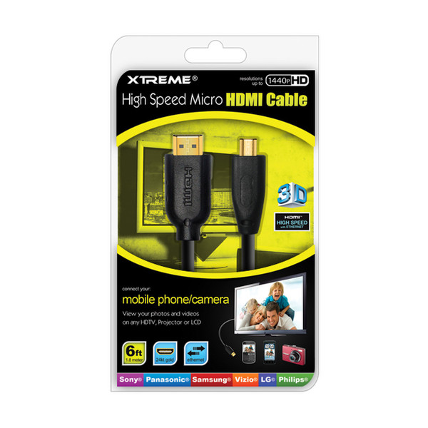 Xtreme HDMI/Micro HDMI, 6ft