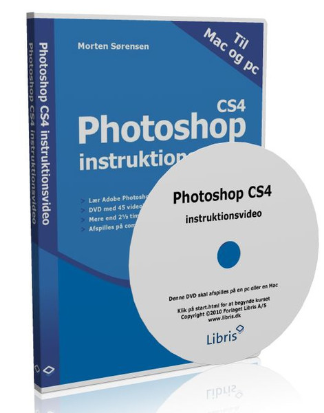 Libris Photoshop CS4 instruktionsvideo software manual