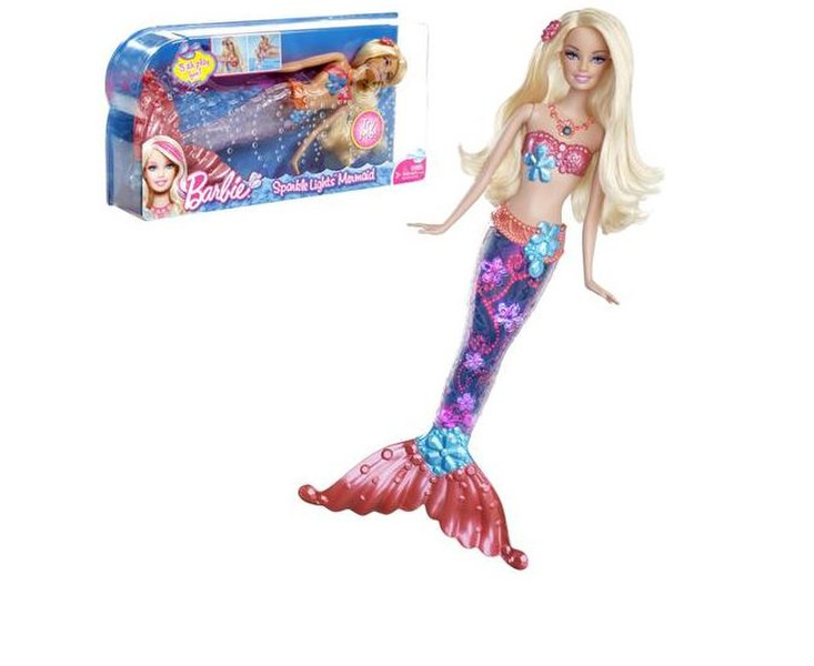 Mattel Barbie Sparkle Lights Mermaid Doll Разноцветный кукла