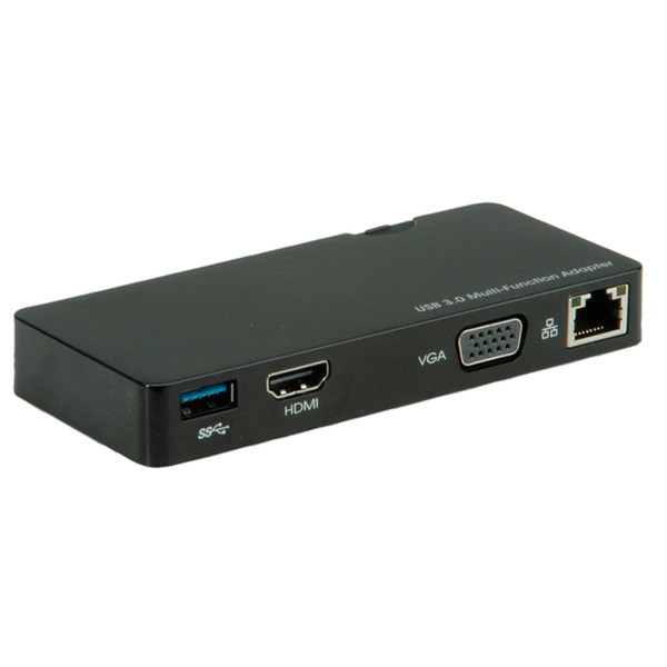 Value 12.99.1040 USB 3.0 (3.1 Gen 1) Type-A Черный док-станция для ноутбука
