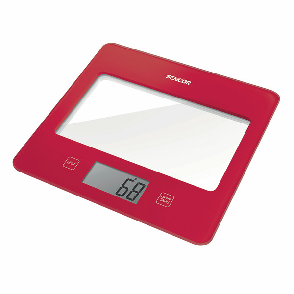Sencor SKS 5024RD Electronic kitchen scale Rot Küchenwaage