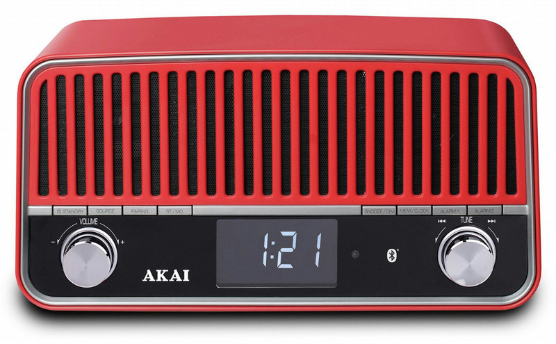 Akai APR500RD Portable Digital Red radio