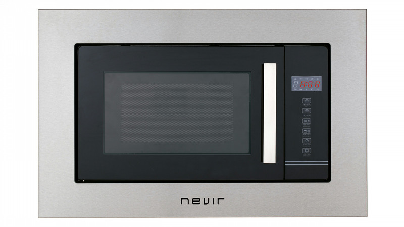 Nevir NVR-6019 MDGST Встроенный 20л 700Вт Черный, Нержавеющая сталь
