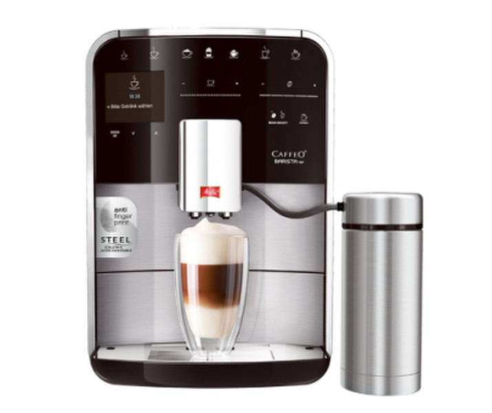 Melitta Caffeo Barista TSP Espresso machine 1.8л Черный, Нержавеющая сталь