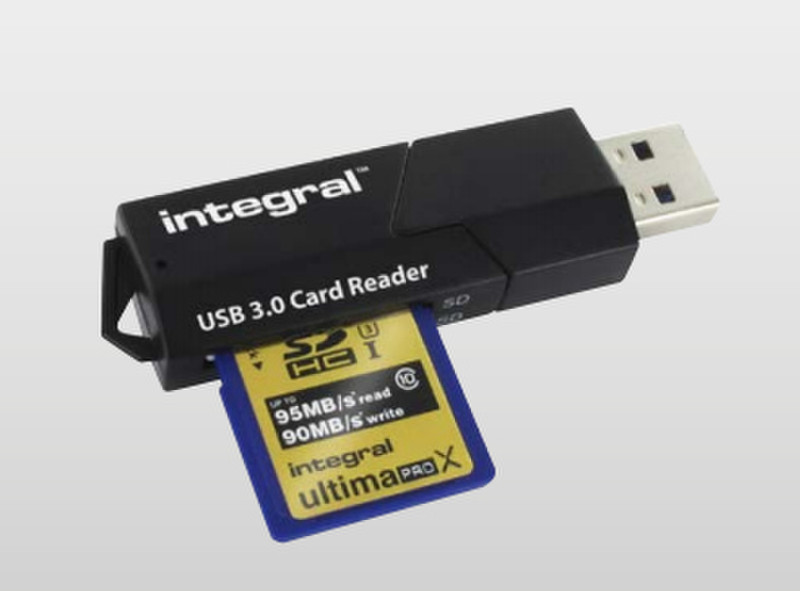 Integral USB 3.0 Card Reader USB 3.0 Black card reader