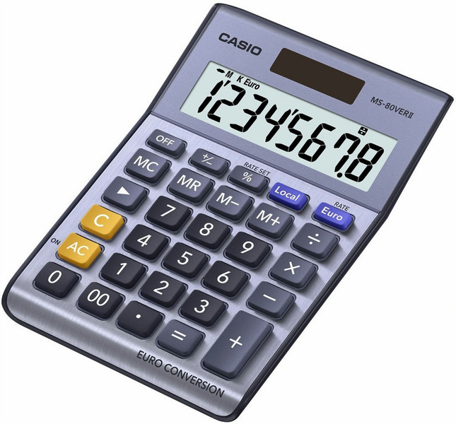 Casio MS-80VERII Desktop Basic calculator Violet calculator