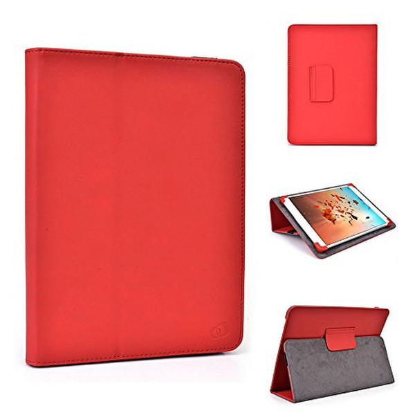 Kroo MU10EX-03-R1-023 9.7Zoll Blatt Rot Tablet-Schutzhülle