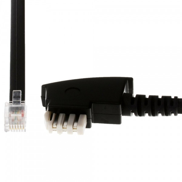 Helos 014065 TAE N 6P6C Черный кабельный разъем/переходник