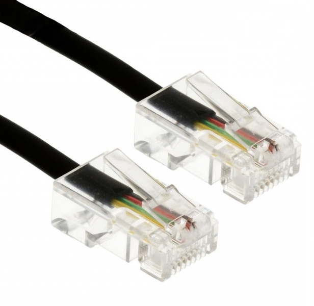 Helos 014098 10m Black,Transparent telephony cable