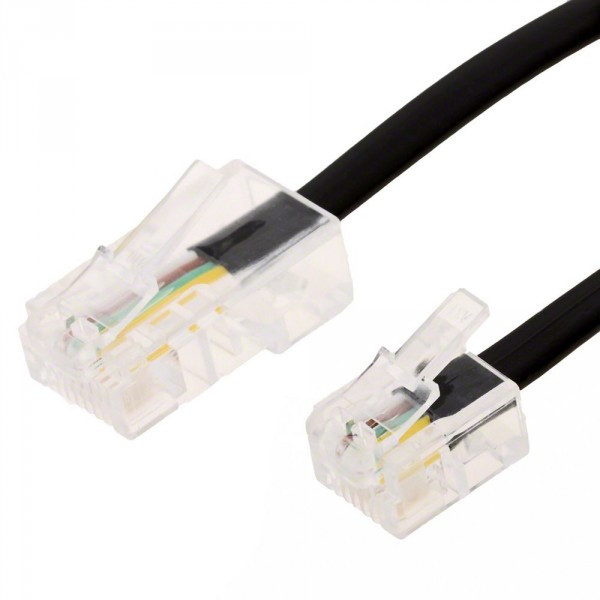 Helos 014154 6m Black telephony cable
