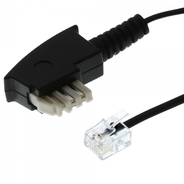 Helos 014077 TAE N 6P2C Черный кабельный разъем/переходник