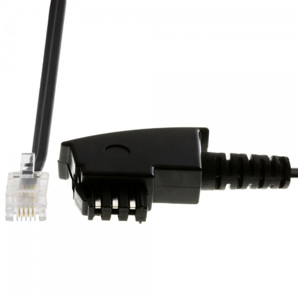 Helos 014066 6P4C TAE F Schwarz Kabelschnittstellen-/adapter