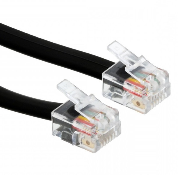Helos 014158 3m Black,Transparent telephony cable