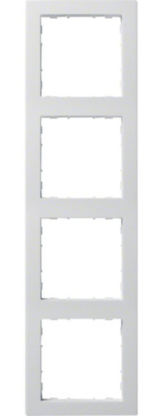 Hager WYR140 White switch plate/outlet cover