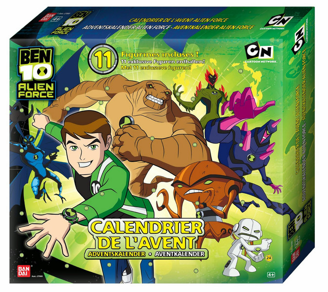 Namco Bandai Games Ben 10: Alien Force - Advent Calendar Мальчик / Девочка Разноцветный 11шт набор детских фигурок