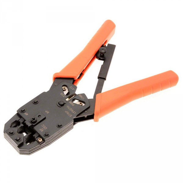 Helos 044812 Crimping tool Black,Orange cable crimper