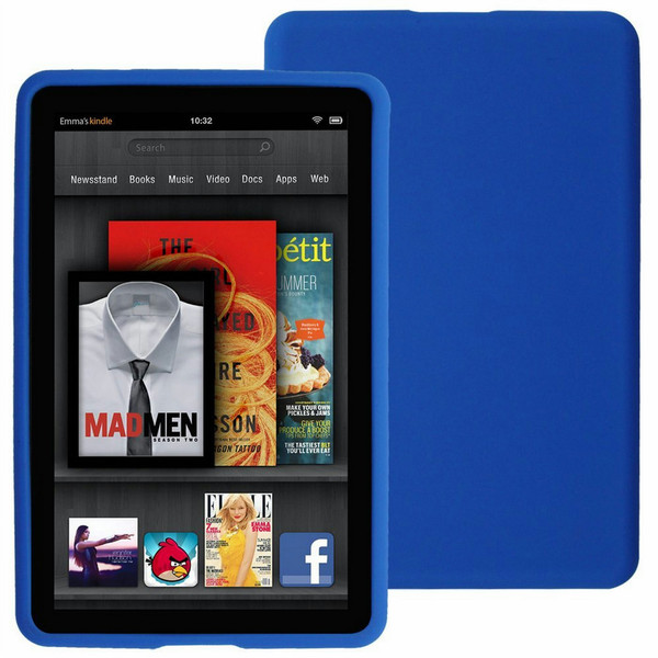 Skque AMZ-KIN-FI-SILI-BLU Cover case Blau Tablet-Schutzhülle