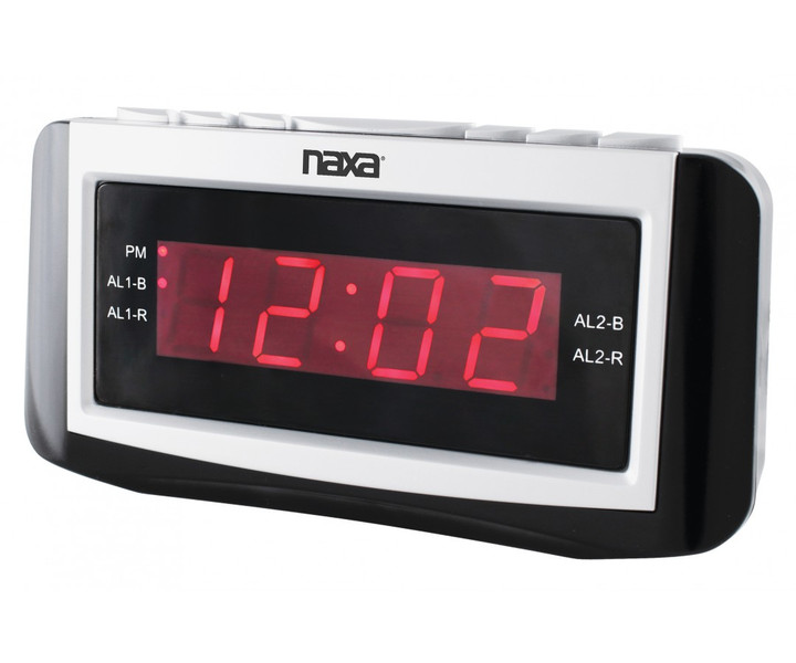 Naxa NRC-171 Clock Black,White