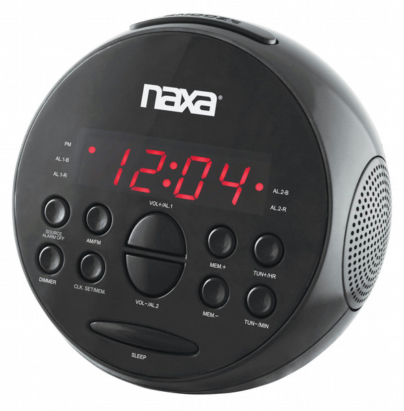 Naxa NRC-172 Uhr Schwarz Radio