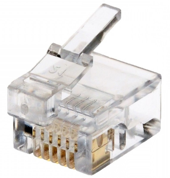 Helos 014931 RJ12 Transparent wire connector