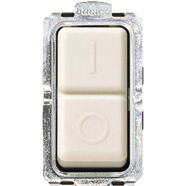bticino 5011 2P Ivory,Stainless steel electrical switch