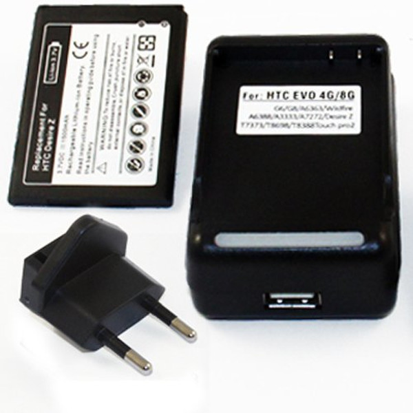Generic COMBO005767-AMAZONEU Indoor battery charger Черный зарядное устройство