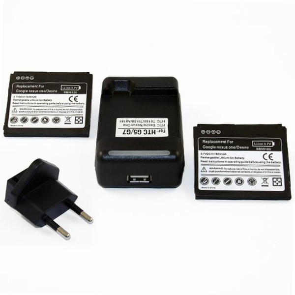 Generic COMBO005787-AMAZONEU Indoor battery charger Черный зарядное устройство