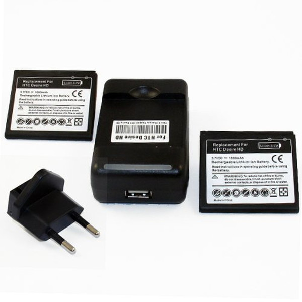 Generic COMBO005790-AMAZONEU Indoor battery charger Schwarz Ladegerät