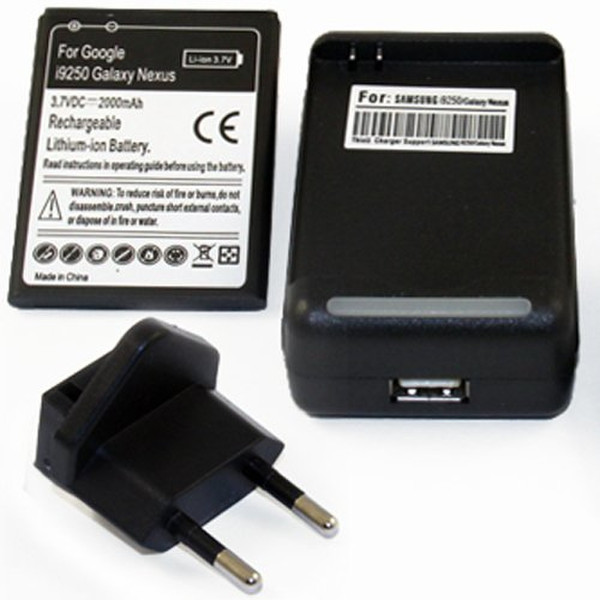 Generic COMBO005773-AMAZONEU Indoor battery charger Черный зарядное устройство