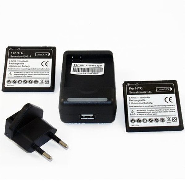 Generic COMBO005798-AMAZONEU Indoor battery charger Черный зарядное устройство
