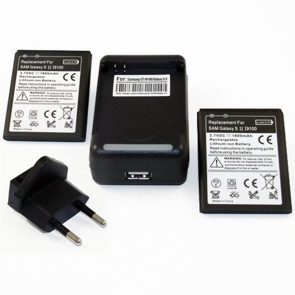 Generic COMBO005796-AMAZONEU Indoor battery charger Черный зарядное устройство