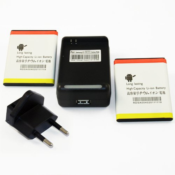 Generic COMBO005801-AMAZONEU Indoor battery charger Черный зарядное устройство