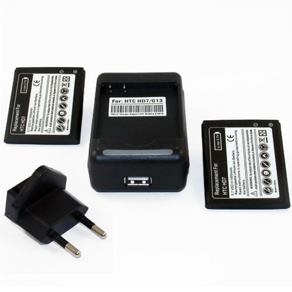 Generic COMBO005791-AMAZONEU Indoor battery charger Черный зарядное устройство