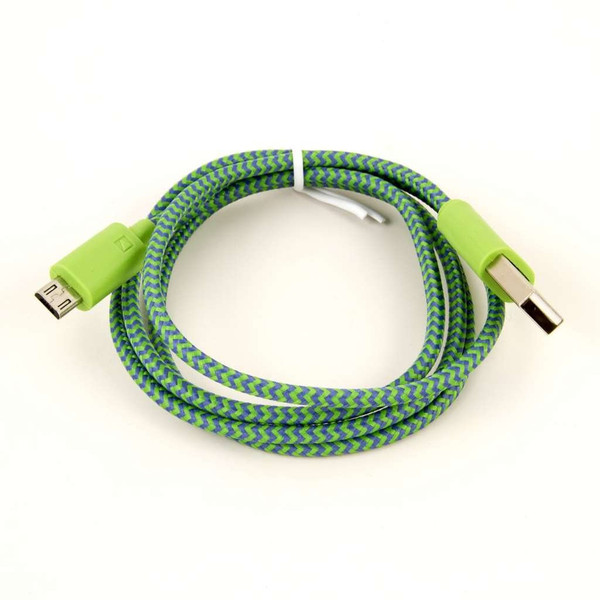 Empire V9USBNGZWHIRL 0.9м USB A Micro-USB A Зеленый кабель USB
