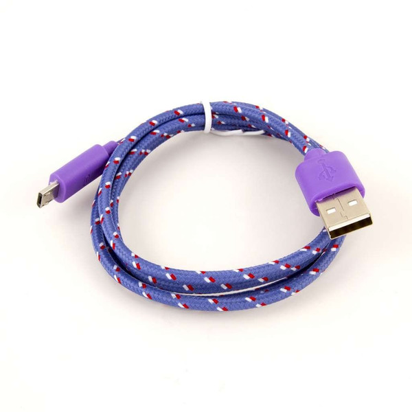 Empire V9USBDPZWHIRL 0.9м Micro-USB A Micro-USB A Пурпурный кабель USB