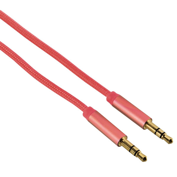 Hama Color 1.5м 3,5 мм 3,5 мм Коралловый аудио кабель
