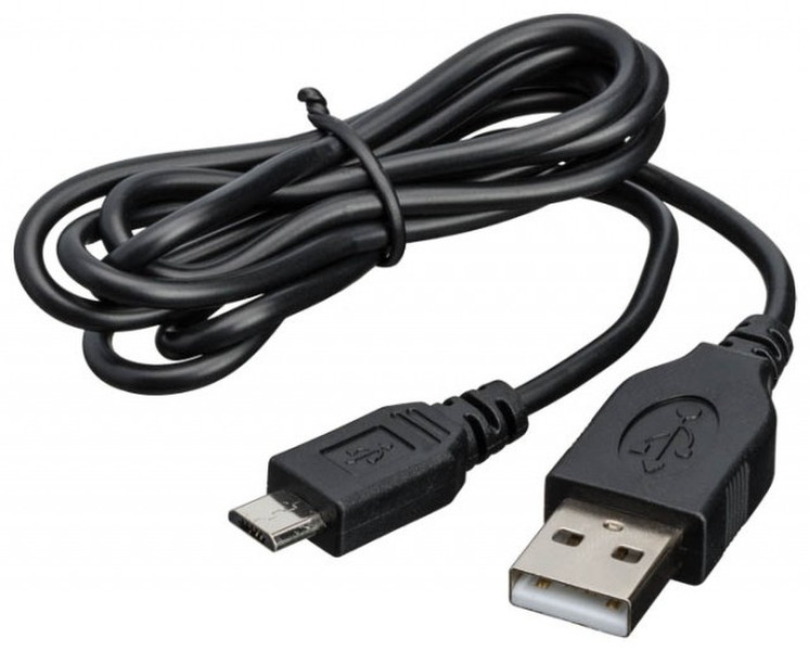 Bigben Interactive 2 in 1 Charging & Sync Cable 1м USB A Micro-USB B Черный