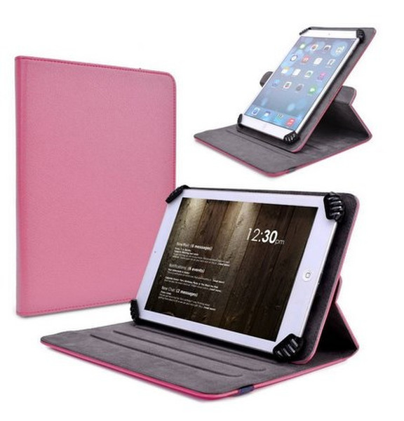 Tuff-Luv E11_70_5055261868246 10Zoll Blatt Pink Tablet-Schutzhülle