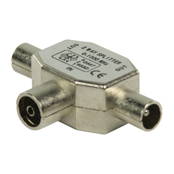 Valueline coax/2x coax 1pc(s) coaxial connector