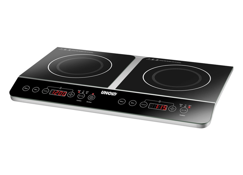 Unold 58175 Tabletop Induction Black,Stainless steel hob