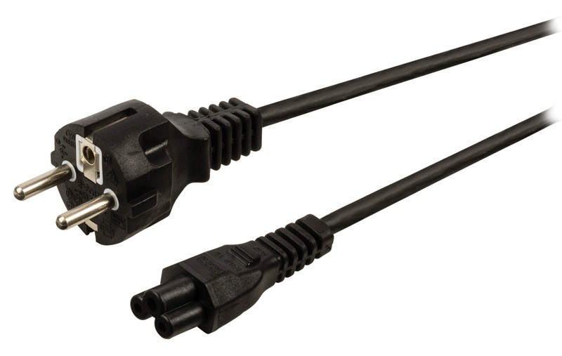 Valueline VLEP10130B20 2m Power plug type F C5 coupler Black power cable