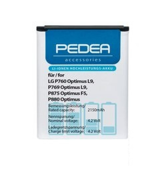 PEDEA 10310002 Lithium-Ion 2150mAh 4.2V rechargeable battery
