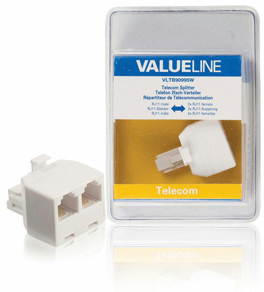 Valueline VLTB90995W Telefonsplitter