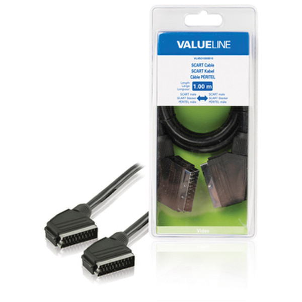 Valueline VLVB31000B10 SCART кабель
