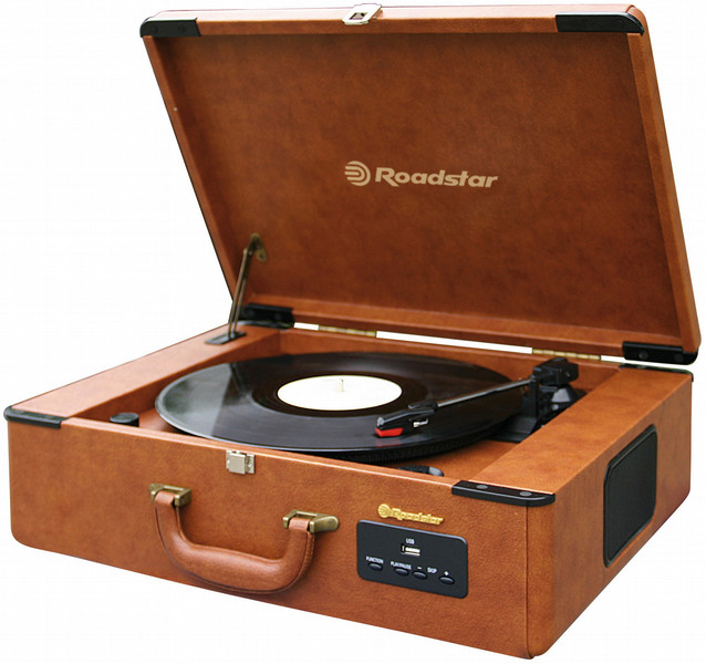 Roadstar TTR-730U Belt-drive audio turntable Brown audio turntable