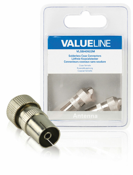 Valueline VLSB40922M 2pc(s) coaxial connector